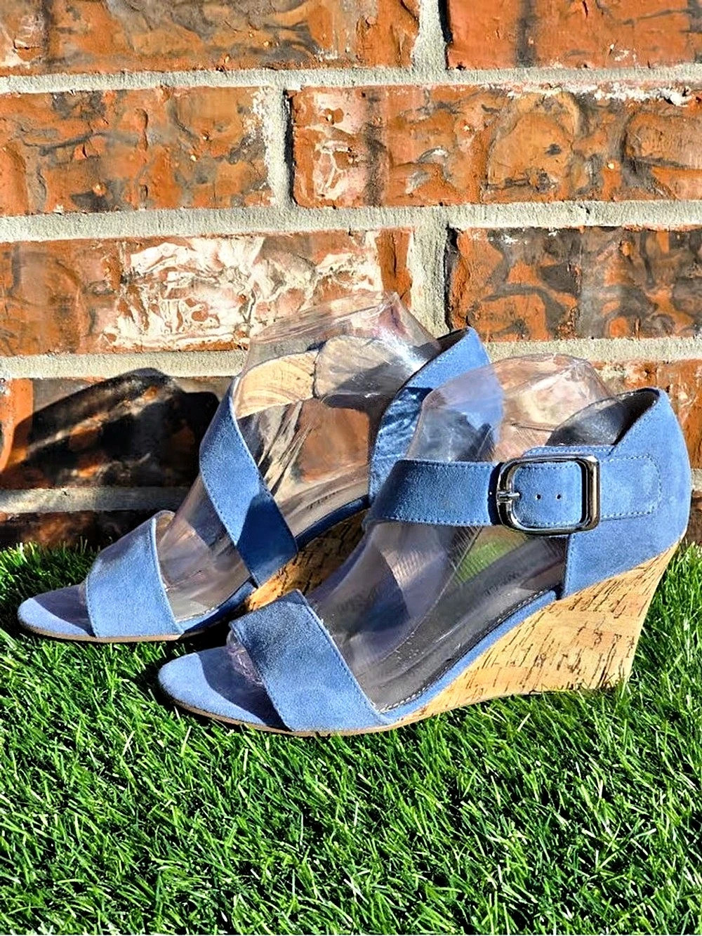 Lauren Ralph Lauren Quaylin Wedge Sandal Blue